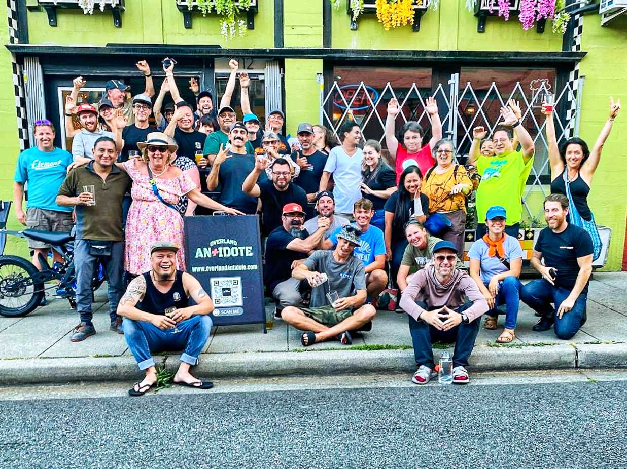 2024 PNW (Pacific NorthWest) Elements Meetup picture taken on the street at the after party.